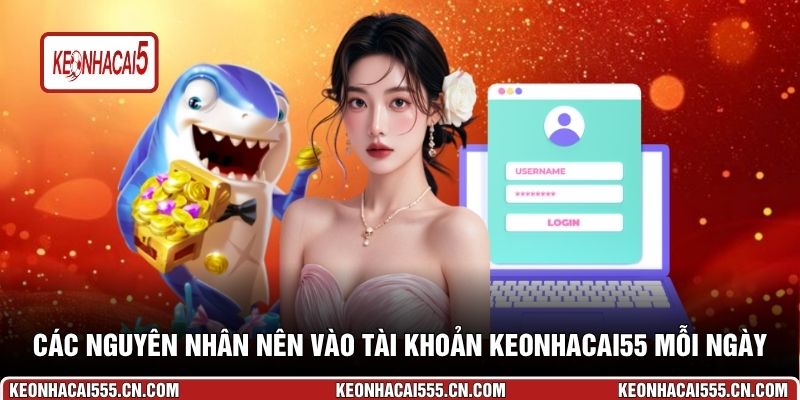 Các nguyên nhân nên vào tài khoản Keonhacai55 mỗi ngày